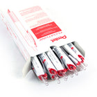 Pentel Floatune Retractable Advanced Rollerball Pen - 0.5 mm - Red Ink - 12 Pack-An all-white body with grey grip provides a clean and sophisticated look to match a high-quality minimalist aesthetic