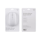Basic Tech Wireless 2.4GHZ Mouse - White-Sleek matte finish