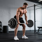 Soozier 154 lb Barbell Weight Set - Adjustable Weights for Home Gym-Easily adjust the weight with the included different discs 