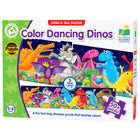 University Games The Learning Journey Long & Tall: Color Dancing Dinos - Dinosaur Color Recognition Puzzle For Kids - Fun Dancing Dinosaur-Themed Puzzle-Builds tactile, motor, thinking, and learning skills