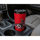 Oscardo Jamie Sterritt Salmon Indigenous Art Travel Mug-Double-Wall Stainless Steel - Durable 330 ml (11.2 oz) travel mug with insulated construction that keeps beverages hot for up to 5 hours and cold for up to 12 hours
