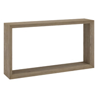 Hudson&Canal Osmond 55"W Console Table - Antiqued Grey Oak-A modern contemporary design for your entryway, living room, den, and more