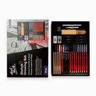 Mont Marte Signature Sketch and Drawing 30-Piece Set-Suitable for sketching, illustration, portraiture, landscape work, lettering and other dry media art projects