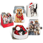 Rosedale Christmas Pet Memo Pads - 80 Sheets - Assorted-80 Lined Sheets