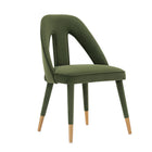 Manhattan Comfort Neda 20.87" Modern Velvet Upholstered Dining Chair - Olive Green - Set of 2-10
