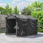 Outsunny 7' x 5' Garden Storage Tent-Galvanized metal frame prevents cracks, rust, and corrosion
