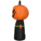 GEMMY Airblown Inflatable Halloween Pumpkin Head Reaper - 42"-Deflates for easy storage