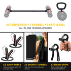 MotionGrey Adjustable Dumbbells 5-52.5 lb - 3-in-1 Dumbbell, Barbell & Kettlebell with 15 Adjustable Weights & High-Strength Grip-Fast Dial Adjustment: Switch weights in seconds with the easy-turn dial-no interruptions between sets