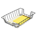 Westcott Desk Letter Tray - Letter Size - Black (42012)-Wire design provides open visual access to documents and files