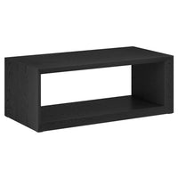 Hudson&Canal Osmond 48"W Rectangular Coffee Table - Black Grain-A modern contemporary design for your living room, den, and more