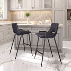Zuo Desi Counter Stool - Black - Set of 2-Assembly required