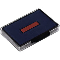 Trodat 6/56/2 Replacement Ink Pad - Blue/Red-Contains non toxic, water-based ink
