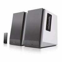Edifier R1700BT Multifunctional Active Bluetooth Bookshelf Speakers - White-Experience rich lows and crisp, clear highs with our high-quality drivers and front facing bass reflex port. DSP and DRC support minimize distortion