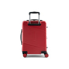 Reebok GO Collection 2-Piece Hardside Luggage Set - Red-Side feet on the large case add stability and protection