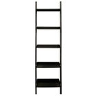 Nexxt Hadfield 5 Tier Shelf, Black, 67" x 18" x 13-1/2"-Measurement & weight capacity: overall shelf measures 18"L x 66"H and 14" in depth. significant height means you have over 5 feet of the beautiful display, creating maximum storage space. each shelf holds up to 10 pounds, feel confident placing items with a little more weight on each wall shelf