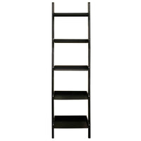 Nexxt Hadfield 5 Tier Shelf, Black, 67" x 18" x 13-1/2"-Measurement & weight capacity: overall shelf measures 18"L x 66"H and 14" in depth. significant height means you have over 5 feet of the beautiful display, creating maximum storage space. each shelf holds up to 10 pounds, feel confident placing items with a little more weight on each wall shelf