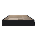 Nexera 3-Drawer Storage Bed Frame - Full Size - Black-Fits a standard full size mattress. 500 pounds weight capacity