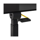 Seville Classics 25.6" W airLIFT Pneumatic Tilting Mobile Desk Cart - Black-Designed to save space and fit seamlessly in any place
