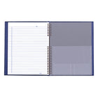 Blueline - NotePro Hardcover Twin-Wire Notebook - 10-3/4" x 8-1/2" - Indigo Blue-5