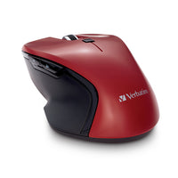Verbatim USB-C Wireless Mouse - Blue LED - Red-USB-C connectivity - easily connect to your USB-C equipped computers and devices