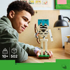 LEGO Minecraft The Skeleton-Features a jointed neck and arms for dynamic display, and a sturdy stand