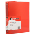 JAM Paper Plastic 3 Ring Binder, 0.75 inch, Red, 5 Pack (53016reg)-3/4"