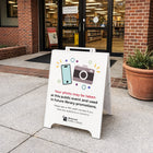 Futech PVC Double-Sided Sandwich Board - 18" x 24" - White-Lightweight yet weather-resistant construction allows easy setup, transport, and signage updates.