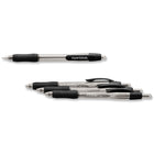 Paper Mate Profile Retractable Ballpoint Pens – 1.4 mm – Black – 4 Pack-Reliably vivid ink brightens up your notes