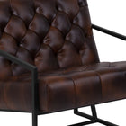 Flash Furniture HERCULES Madison Series Bomber Jacket LeatherSoft Tufted Lounge Chair-Plastic Floor Glides