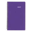 Blueline 2027 DuraFlex Weekly Diary with Twin-Wire Binding and Two-Piece Poly Cover – 8" x 5" – Assorted Colours – Bilingual-Telephone and address section