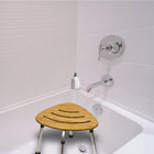 BIOS Living Bamboo Bath Stool-Large suction cup feet provide security