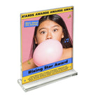 Azar Desktop/Countertop Front Loading Acrylic Card Holder - Clear-Graphic Measurements: 11" x 14"