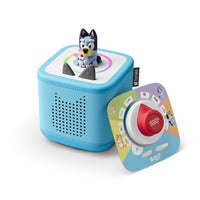 Tonies - Coffret Toniebox 2 Bluey - Bleu ciel - Anglais-Découvrez la Toniebox 2 - le lecteur audio conçu pour leurs petites mains, propulsé par leurs choix et créé pour les aider à grandir. La nouvelle génération de lecteur audio sans écran pour les enfants de 1 à 9 ans et plus, conçue pour favoriser le jeu autonome et stimuler l’imagination