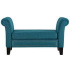 Modway Rendezvous Bench - Teal-Non-marking foot caps