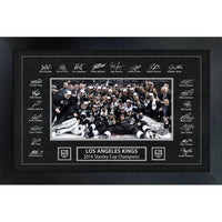 Los Angeles Kings 2014 Stanley Cup Replica Signature Frame - Framed Print - 35" x 23"-Premium print framed