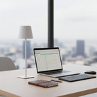 Xtricity Lucie Portable LED Touch Table Lamp - White-3CCT selectable color temperature: Soft White, Daylight, and Cool White
