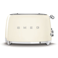 SMEG 4x4 4-Slice Toaster - Cream -6 different toasting levels for best results; defrost function; reheat function; bagel function to toast only one side of the slice