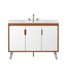 Modway Energize 48" Bathroom Vanity - Cherry/White-Assembly Required