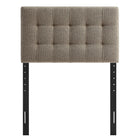 Modway Lily Upholstered Twin Size Headboard - Taupe-Five Mounting Positions