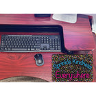 Ashley Productions Smart Poly Computer Mouse Pad - Sprinkle Kindness Everywhere - 6 Pack-Pack of 6 Non-Slip, Fabric Mouse Pads