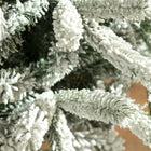 HOMCOM 5' Snow-Flocked Artificial Christmas Tree with 521 Tips - Green-Colour: Green 