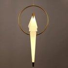 Plata Import Origami Ceiling Lamp-Gold Metal with white shade
