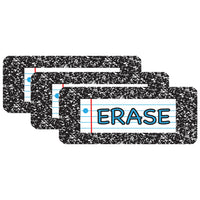 Ashley Productions Composition Magnetic Whiteboard Eraser - 2" x 5" - 3 Pack-Our erasers are designed to be lightweight and easy to use, and they feature a powerful magnetic backing that allows you to attach them to any metal surface.