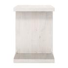 Zuo Bama Side Table - Whitewashed-Mango Wood rectangular shape tabletop