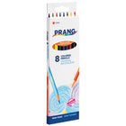 Prang Thick Core Coloured Pencils - Assorted - 8 Pack-Real wood casing ensures consistent, easy sharpening