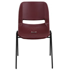 Flash Furniture HERCULES Series Burgundy Ergonomic Shell Stack Chair-Multipurpose Stack Chair