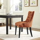 Modway Regent Tufted Fabric Dining Chair - Orange-Nailhead Trim
