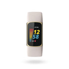 Fitbit Charge 5 Fitness Smart Watch - Soft Gold/Lunar White-Dimensions: 6.89" L x 3.58" W x 1.77" H