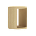 Manhattan Comfort Alure 20" Contemporary End Table - Natural Oak-Wood grain laminate finish that adds depth and contemporary appeal