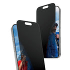 PanzerGlass ClassicFit 2-Way Privacy Screen Protector with EasyAligner for iPhone 16 Pro/17-With this privacy screen protector your personal info is safe from the prying eye